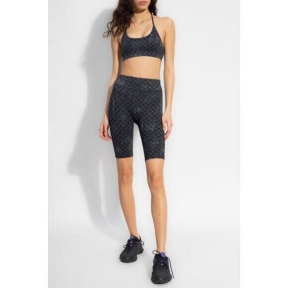 Diesel Sport Womens Monogram Biker Short XS - Picture 1 of 9